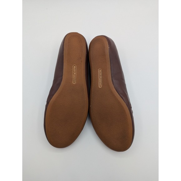 Hush Puppies Womens Brown Leather Ballet Flats Mary Jane Style Shoes Size 9M - Picture 7 of 7